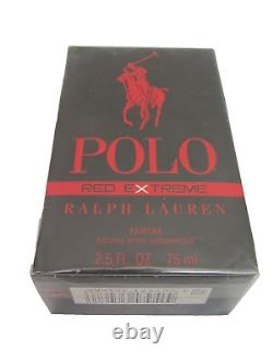 Ralph Lauren Polo Red Extreme 75ml Vaporisateur de Parfum. Rare, Discontinué. Neuf Scellé.