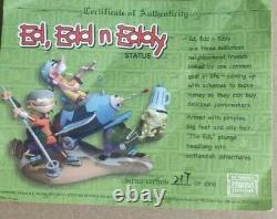 Rare Ed Edd N Eddy Limited Edition Numérotée Statue Extrêmement Rare 1000 Made