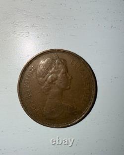 Rare pièce de 2P New Pence de 1971, article de collection extrêmement rare et précieux
