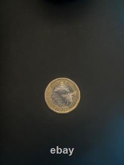 Roi Charles III Abeille pièce de 1 £ extrêmement rare, état neuf <br/>

