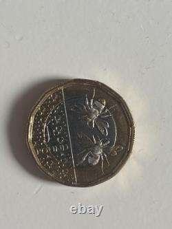Roi Charles III Abeille pièce de 1 £ une livre extrêmement rare, état neuf