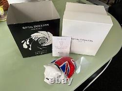 Royal Doulton Extrêmement Rare 2012 'M' Skyfall Jack le Bulldog 007 Complet