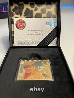 Royal Mail Only Fools And Horses Del Boy Timbre D’or Extrêmement Rare