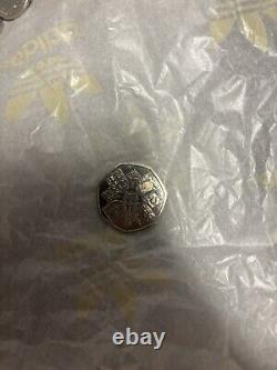 SUPER EXTREMEMENT RARE PIÈCE DE 50 PENCE DU ROI CHARLES NOUVELLE PIÈCE DE COURONNEMENT Envoi gratuit