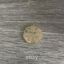 SUPER PIÈCE DE 50P ULTRA RARE DE KING CHARLES NOUVELLE PIÈCE DE COURONNEMENT Envoi gratuit