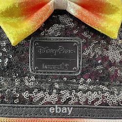 Sac à dos en sequins Candy Corn Loungefly Disney Parks extrêmement rare BNWT