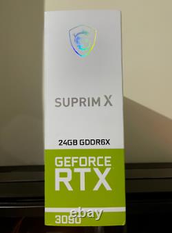 Scellé Msi Rtx 3090 Suprim X 24 Go Gddr6x Extrêmement Rare Expédition Le Même Jour