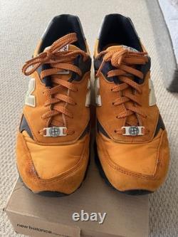 Stone Island New Balance M577 Baskets Orange 2013 Royaume-Uni 8 1/2 Occasion Extrêmement Rare