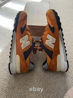 Stone Island New Balance M577 Baskets Orange 2013 Royaume-Uni 8 1/2 Occasion Extrêmement Rare