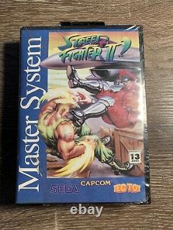 Street Fighter II Champion Edition Sega Master System Par Tec Jouet Extrêmement Rare