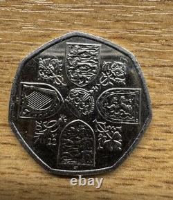 Super pièce de 50 pence extrêmement rare du nouveau roi Charles - Nouvelle pièce de couronnement