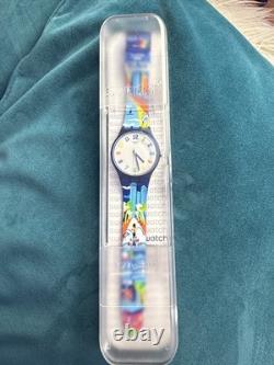 Swatch Édition Limitée Extrêmement Rare Eurovision 2019 Neuf dans sa Boîte Jamais Ouvert