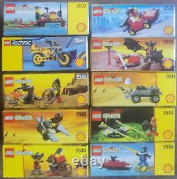Système Municipal Lego 1998 Shell Promotionnel Ensemble Complet De 10 Retiré Rare Nouveau Scellé