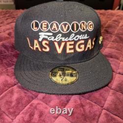 Sz 7 5/8 Vintage New Era 5950 Leaving Las Vegas. Édition limitée extrêmement RARE