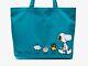 T'aimes Vraiment? Pintrill X Peanuts Sam + Tury Blue Snoopy Sac De Pied New Withtags