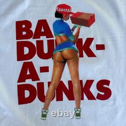 T-shirt Nike Dunks Air Jordan Ba-Dunk-a-Dunks Nouveau Capital Vintage Extrêmement Rare