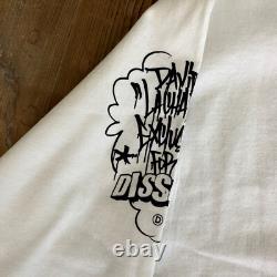 T-shirt blanc à manches longues 'Dissizit' de Paris Hilton vintage extrêmement rare