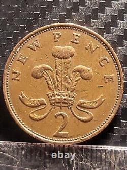 TRÈS RARE ET PRÉCIEUX ! 2p 1971 2p New Pence Monnaie. OBJET DE COLLECTION