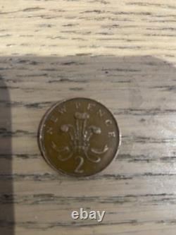 TRÈS RARE ET PRÉCIEUX ! 2p 1971 2p New Pence Pièce. OBJET DE COLLECTION