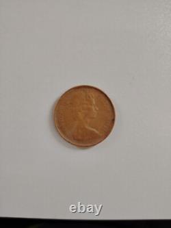 TRÈS RARE ET PRÉCIEUX ! Pièce de 2p New Pence de 1976. OBJET DE COLLECTION