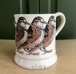 Tasse à moitié de 1/2 de Emma Bridgewater - Oiseau Bécasse Extrêmement Rare