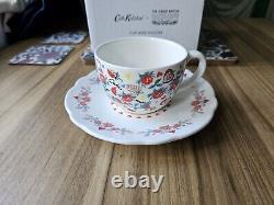 Tasse et soucoupe Ditsy Cath Kidston GBBO Showstopper extrêmement rare NEUF