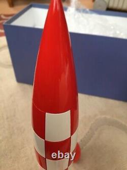 Tintin Rocket To The Moon Figurine 42cm Extrêmement Rare! N’est Plus Fabriqué