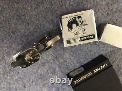 Très rare briquet Zippo Laurel et Hardy Pitfall 1995 neuf jamais utilisé dans sa boîte