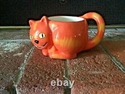 Très rare tasse à café Vintage Wonderland Cheshire Cat Carnation Coffee Mate des années 1990