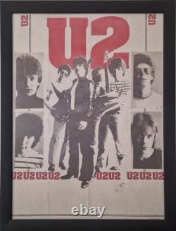 U2 extrêmement rare parmi les très premières affiches du groupe. Comme neuf. Lire la description