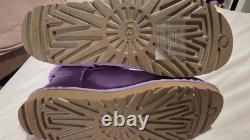 Ugg mini en daim lilas pastel extrêmement rare, taille UK 6, nœud, neuves dans leur boîte