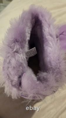 Ugg mini en daim lilas pastel extrêmement rare, taille UK 6, nœud, neuves dans leur boîte