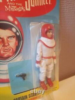 Une Figurine Astronaute Vintage 1994 Captain Scarlet 3,75 Extrêmement Rare sur Carte Neuve