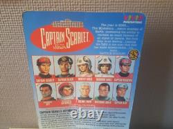 Une figurine astronaute vintage de 1994 Captain Scarlet 3.75 très rare, neuve sur carte.