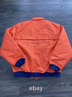 Veste bomber Adidas Orange/Bleu Taille L BNWT Extrêmement Rare