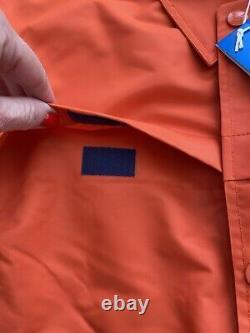 Veste bomber Adidas Orange/Bleu Taille L BNWT Extrêmement Rare