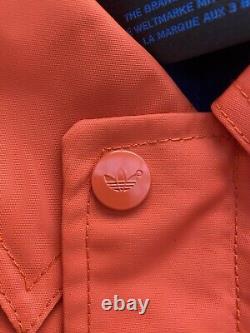 Veste bomber Adidas Orange/Bleu Taille L BNWT Extrêmement Rare