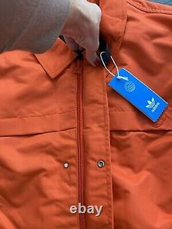 Veste bomber Adidas Orange/Bleu Taille L BNWT Extrêmement Rare