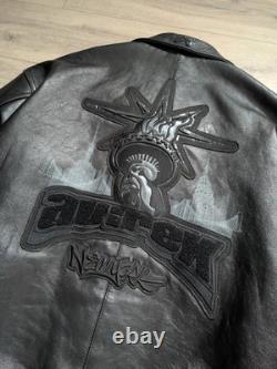 Veste en cuir universitaire Avirex City Series (New York City) vintage extrêmement rare