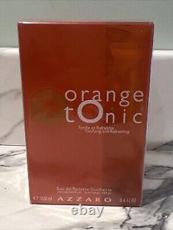 Vintage Azzaro Orange Tonic 100ml Vaporisateur EDT 3.4 oz Gros Flacon Extrêmement RARE