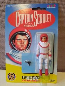 Vintage Extrêmement Rare Nouveau 1994 Captain Scarlet Astronaute Figure Scellée