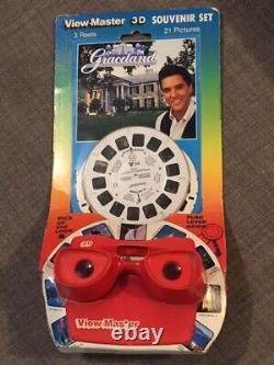 Visite en 3D extrêmement rare d'Elvis à Graceland avec View-Master, NEUF et dans sa boîte