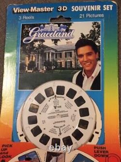 Visite en 3D extrêmement rare d'Elvis à Graceland avec View-Master, NEUF et dans sa boîte