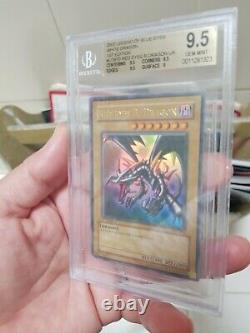 Yugioh Red-eyes B. Dragon Lob-070 Nouveau Gem Mint 1st Ed. Très Rare Bgs 9.5