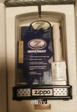 Zippo, Cuivre Solide, Série Z, Projet De Cuivre, Europe, Ltd (extrêmement Rare)