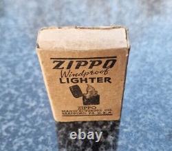 Zippo, Ww2 Black Crackle Avec Boîte Et Papiers, Briquet (extrêmement rare)